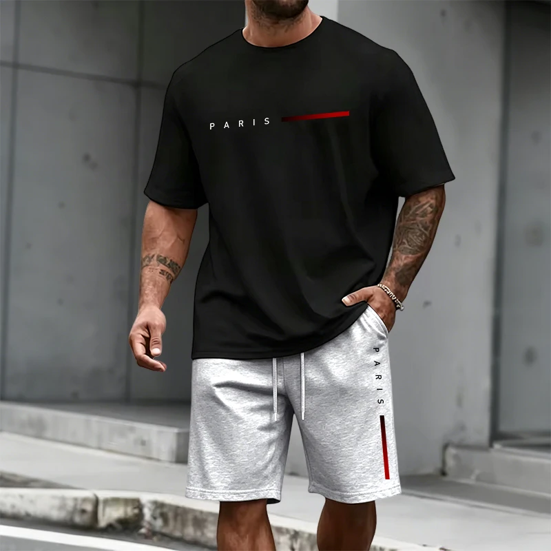 Paris Men'S Fashion - 여름 도시 패션 반팔 시원한 의상