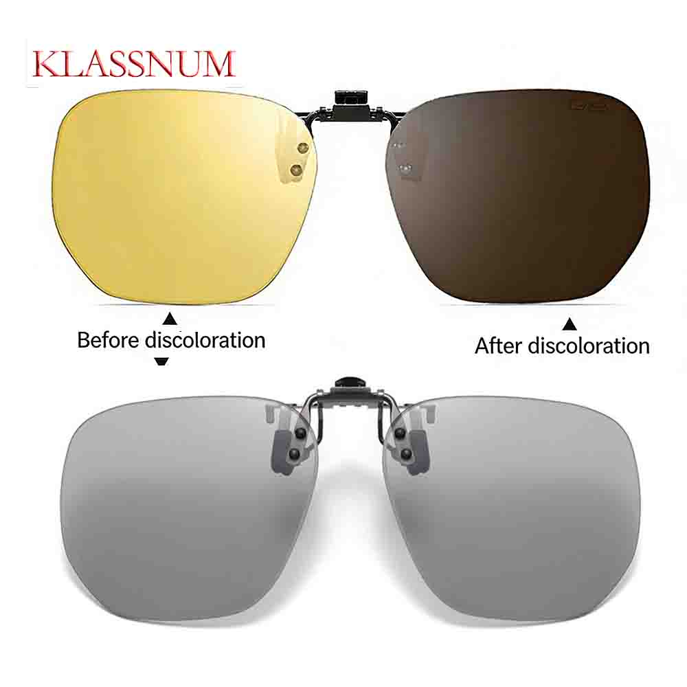 Mens Fashion Discord - KLASSNUM 스퀘어 클립온 선글라스 남성 여성