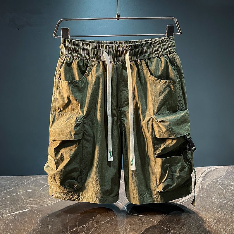 Mens Fashion Summer 2025 - 남성용 버뮤다 카고 반바지 솔리드 탄성
