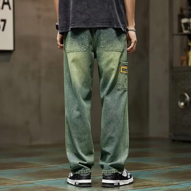 Men'S Fashion With Baggy Jeans - 한국 패션 빈티지 청바지 남성 헐렁한