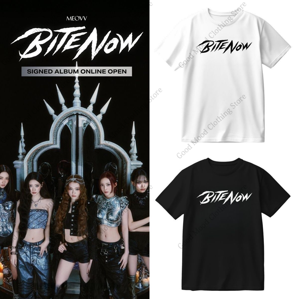 Men'S Fashion Now - MEOVV BITE NOW 티셔츠 K팝 패션