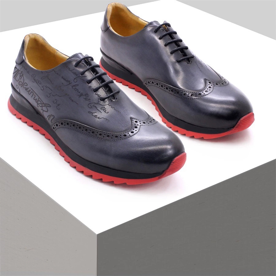 Oxford Shoes Brogue - 럭셔리 디자이너 남성 옥스포드 스니커즈 암소