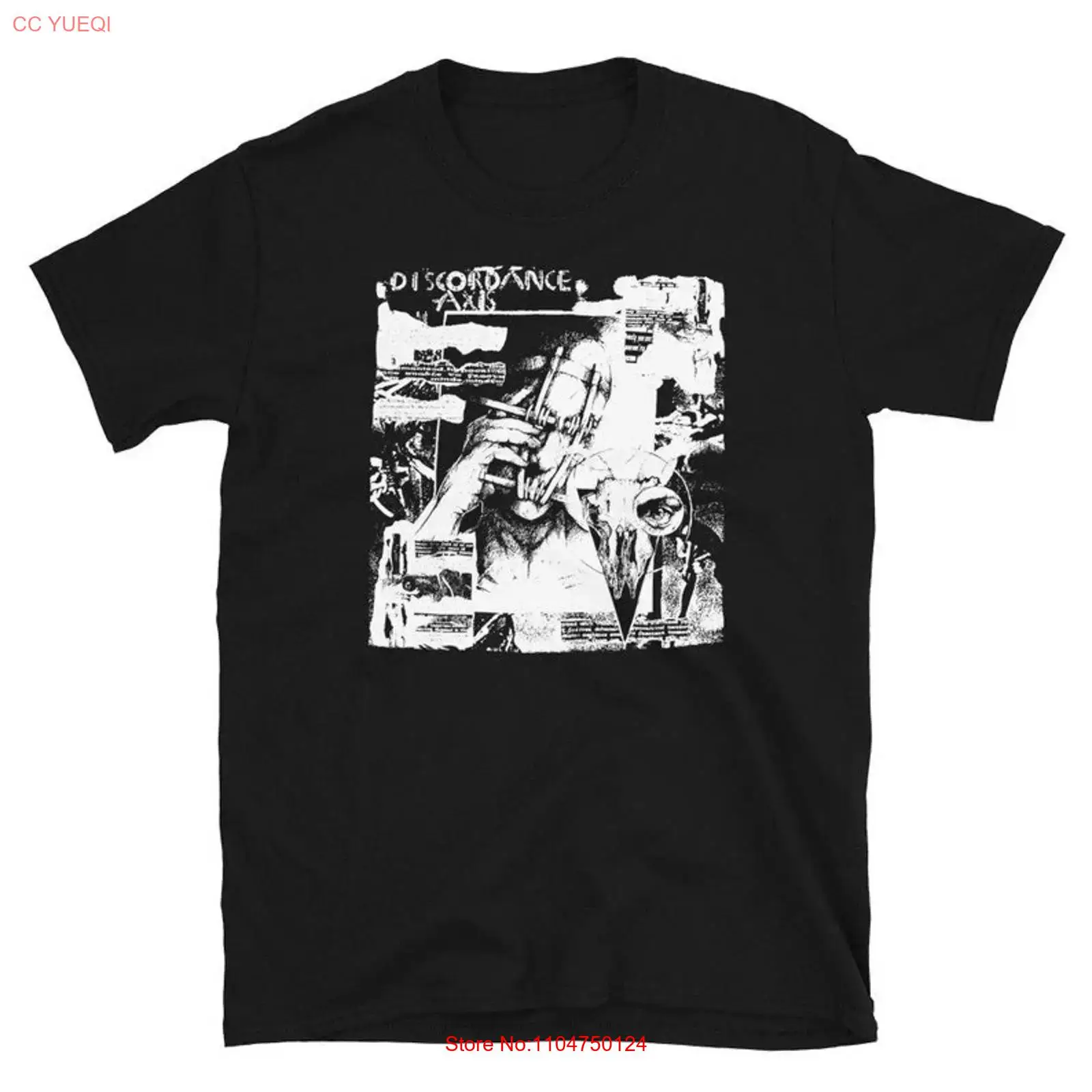 Mens Fashion Discord - Discordance Axis T 셔츠 고딕 데스록