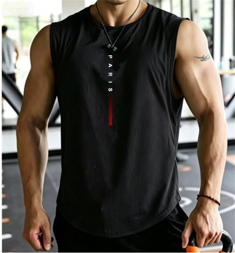 Paris Men'S Fashion - 파리 바디빌딩 스포츠 탱크탑 남성 짐