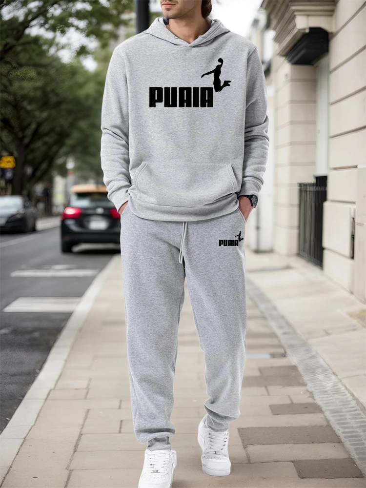 Mens Fashion Casual 2026 - 남성 세트/후드티/바지 2026 가을 겨울 캐주얼