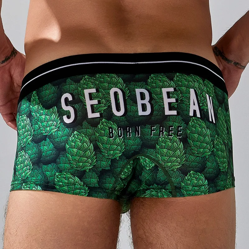 Men'S Fashion Underwear Brands - 새로운 남성 복서 유행 브랜드 인쇄