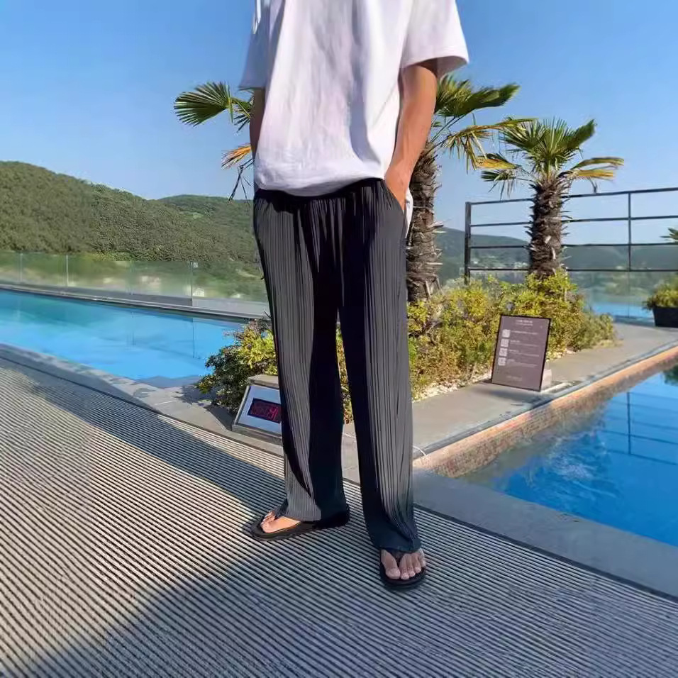 Mens Fashion Dark Grey Pants - 아메리칸 스타일 뉴 패션 남성용 블랙