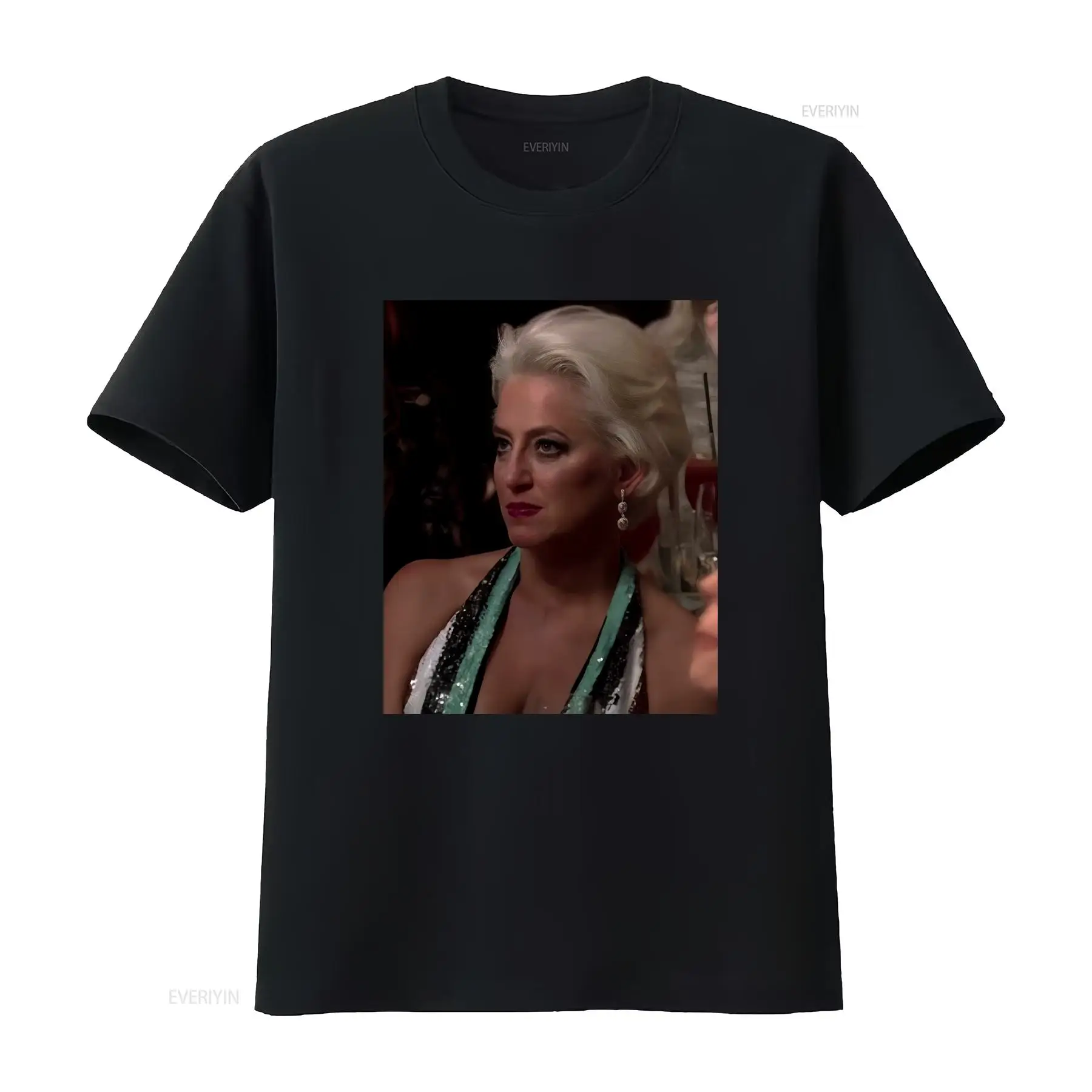 York Men'S Fashion - 패션 티셔츠 Dorinda Medley Angry Face