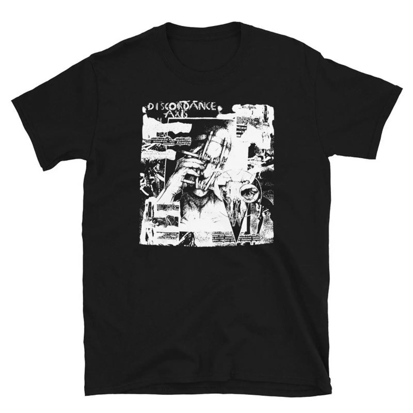 Mens Fashion Discord - Discordance Axis T 셔츠 고딕 데스록