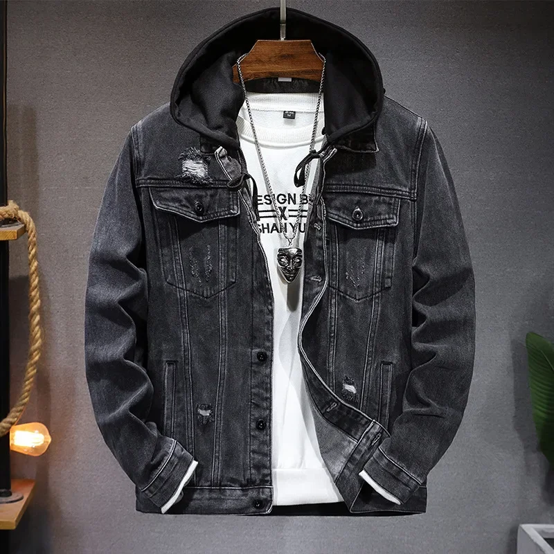 Men'S Fashion Grey Jeans - 팝 스프링 가을 신상 남성 캐주얼