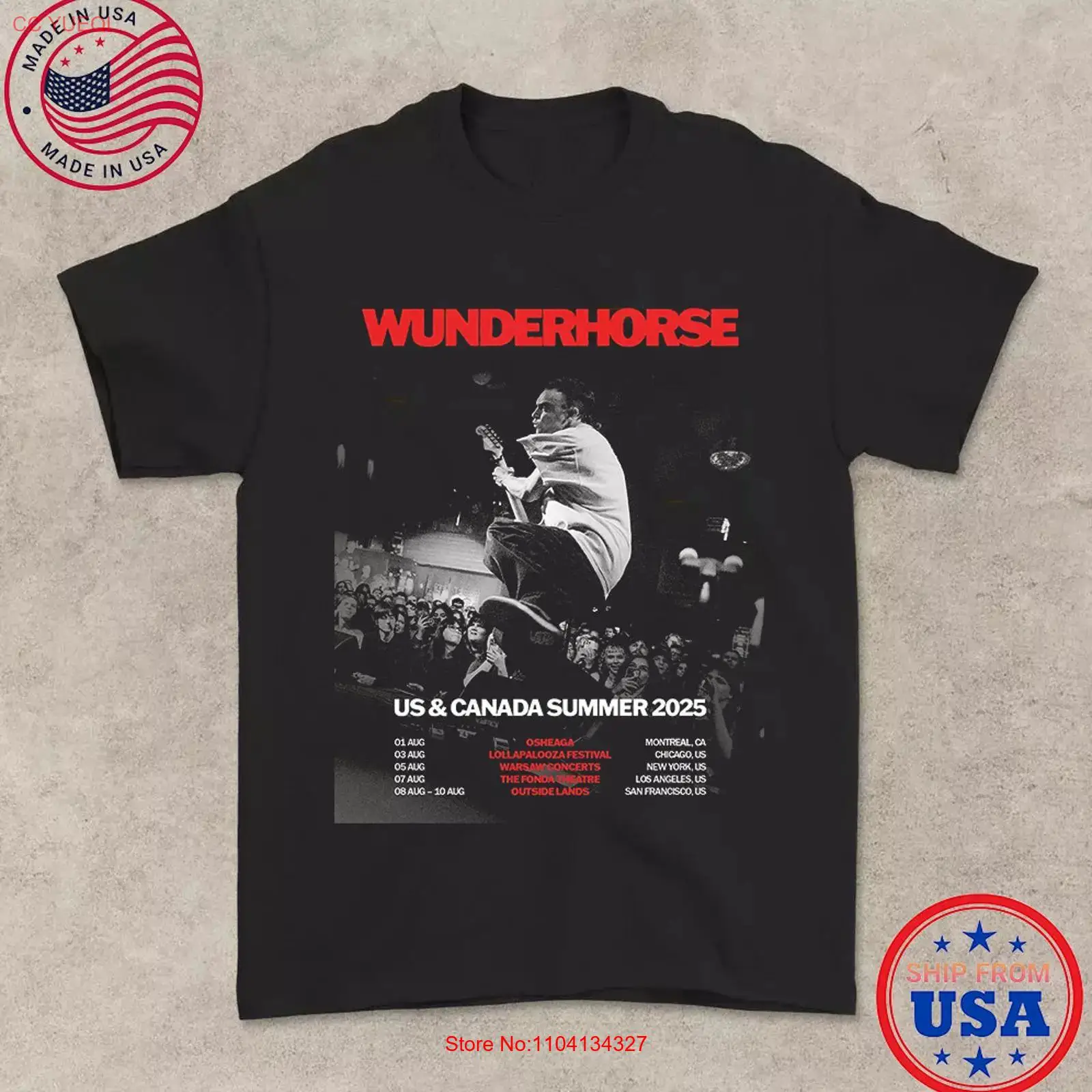 Mens Fashion Summer 2025 - Wunderhorse 2025 투어 SUMMER US CANADA