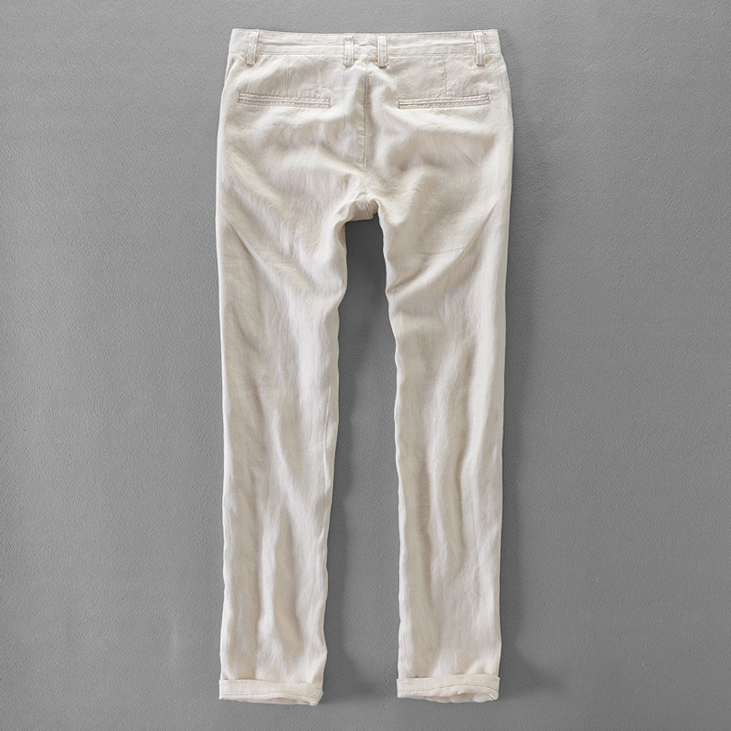 남성용 퓨어 린넨 패션 브랜드 바지, 캐주얼 비즈니스  - Men'S Fashion Linen Pants 리뷰 및 가격