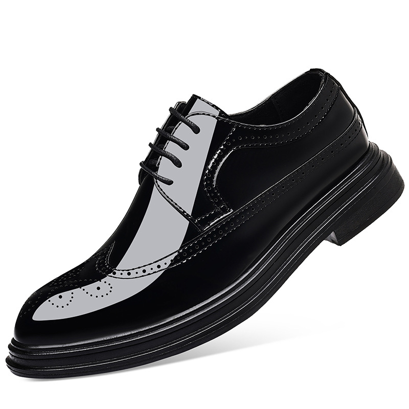 남성용 에나멜 브로그 드레스 슈즈, 레이스업 정장 옥스 - Oxford Shoes Brogue 리뷰 및 가격