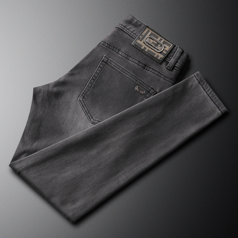 2025 가을 새로운 트렌디 브랜드 청바지 남성 연기  - Men'S Fashion Grey Jeans 리뷰 및 가격