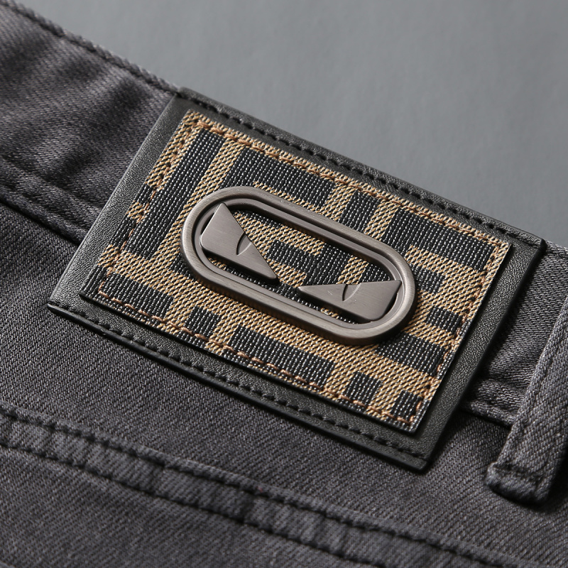 2025 가을 새로운 트렌디 브랜드 청바지 남성 연기  - Men'S Fashion Grey Jeans 리뷰 및 가격