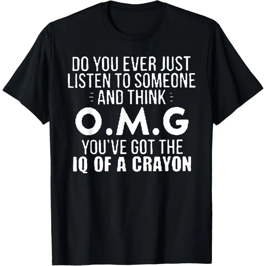 IQ of A Crayon 재미있는 냉소적인 인용문 티 - Men'S Fashion Quotes 리뷰 및 가격