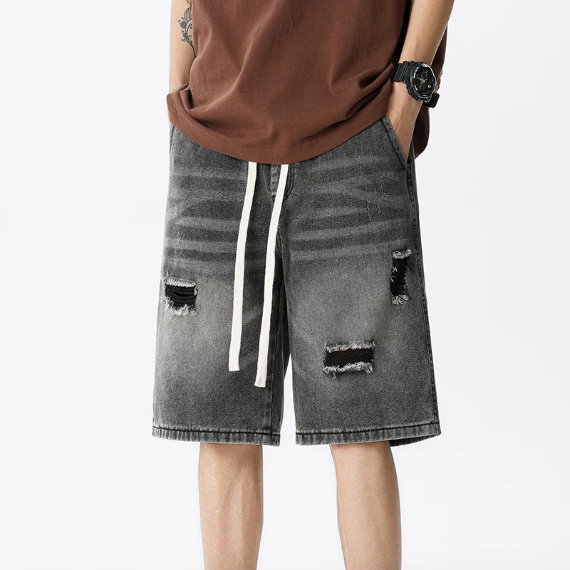 여름 얇은 데님 반바지 남성 레트로 streetwear - Men'S Fashion Linen Pants 리뷰 및 가격