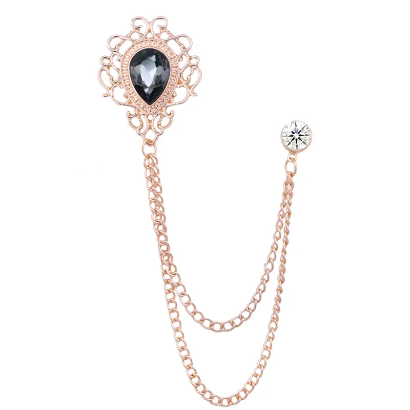 뉴 빈티지 태슬 체인 라인스톤 크리스탈 라펠 핀 - 유 - Men'S Fashion Jewelry 리뷰 및 가격