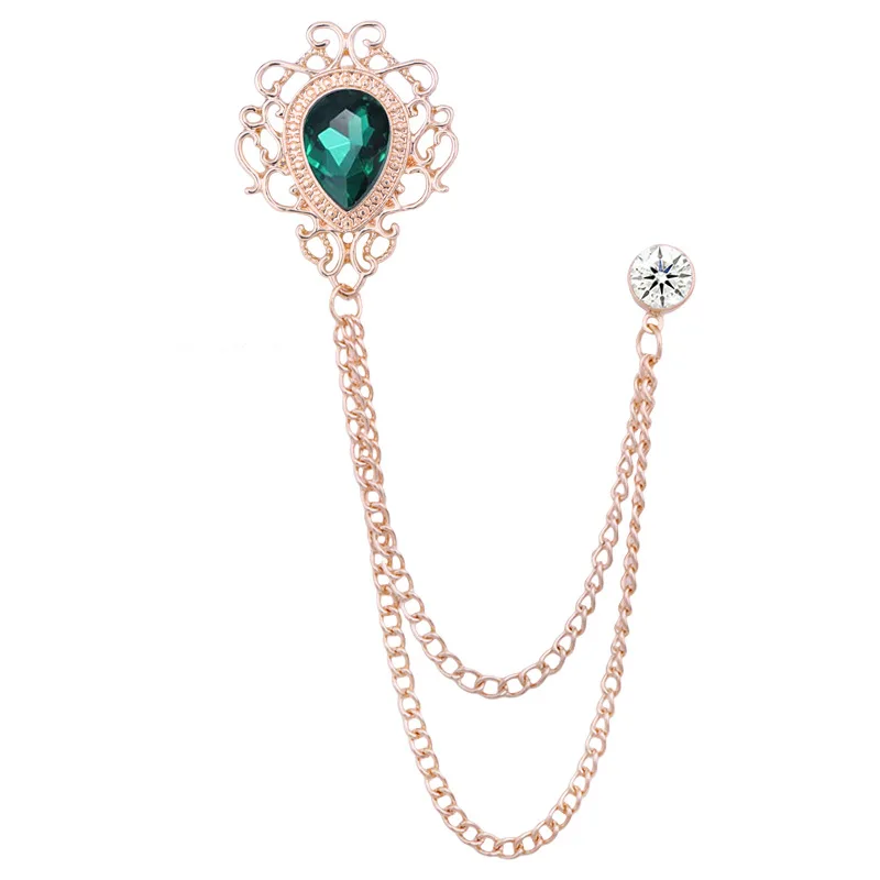 뉴 빈티지 태슬 체인 라인스톤 크리스탈 라펠 핀 - 유 - Men'S Fashion Jewelry 리뷰 및 가격