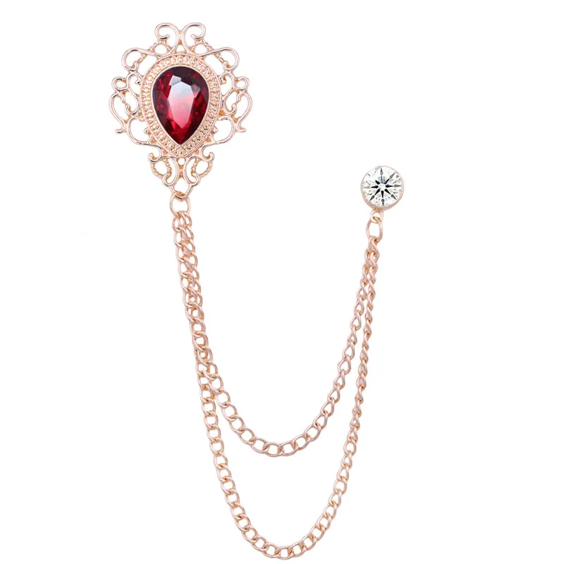 뉴 빈티지 태슬 체인 라인스톤 크리스탈 라펠 핀 - 유 - Men'S Fashion Jewelry 리뷰 및 가격
