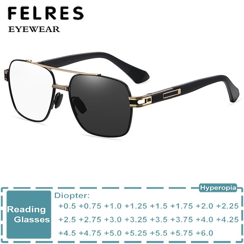 메탈 프리미엄 변색 독서 안경 남성 사각 노안 안경 여 - Mens Fashion Discord 리뷰 및 가격