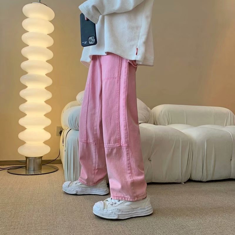 2026 새로운 패션 핑크 배기 남성 카고 청바지 우아 - Men'S Fashion With Baggy Jeans 리뷰 및 가격