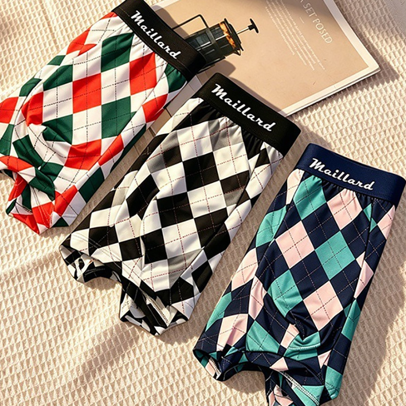 남성용 프린트 사각 팬티 4개 세트, 얇고 편안하며 통 - Men'S Fashion Lk 리뷰 및 가격