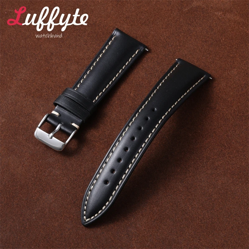 빈티지 레트로 오일 왁스 가죽 시계줄 18mm 19mm - Mens Fashion Discord 리뷰 및 가격