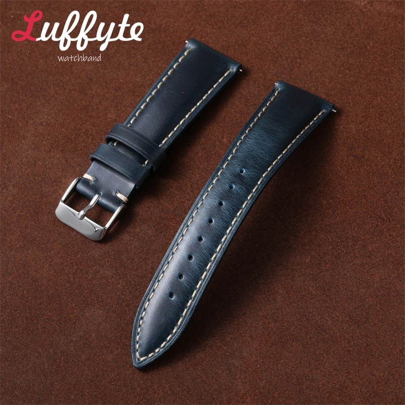 빈티지 레트로 오일 왁스 가죽 시계줄 18mm 19mm - Mens Fashion Discord 리뷰 및 가격