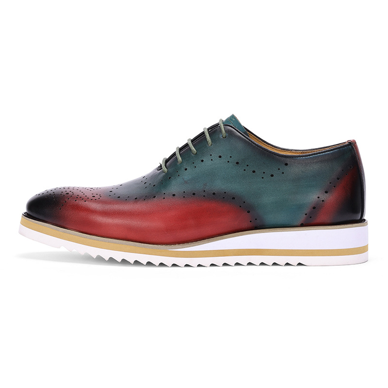 럭셔리 남성 원피스 슈즈, 정품 가죽 브로그 윙팁 토, - Oxford Shoes Brogue 리뷰 및 가격