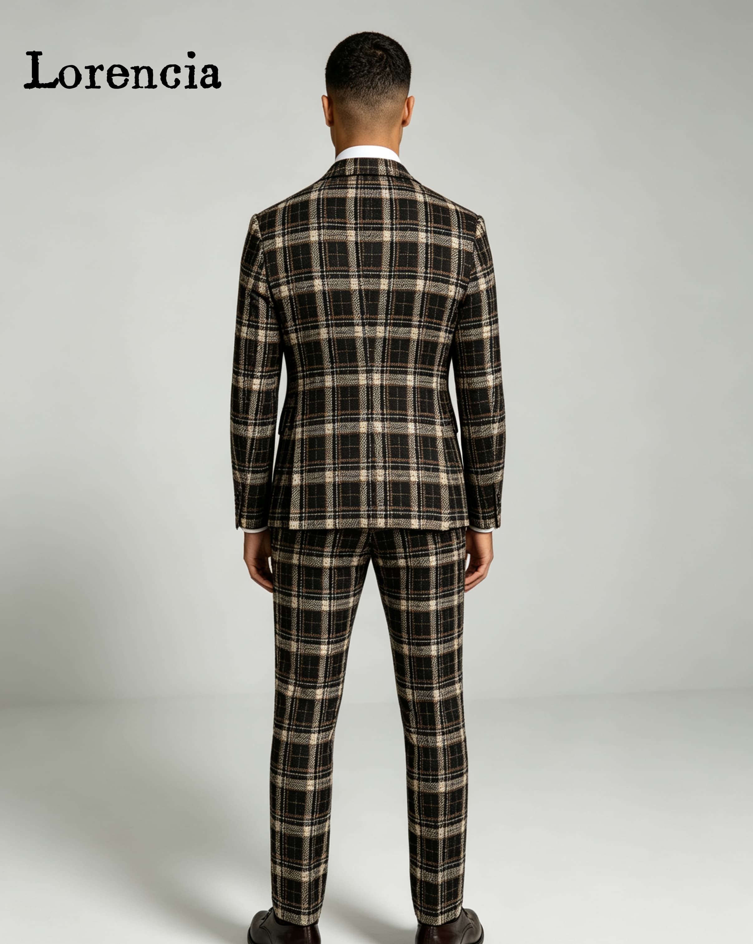 패션 플래드 남성 정장 노치 라펠 슬림핏 신랑 결혼식  - Mens Fashion Trajes 리뷰 및 가격
