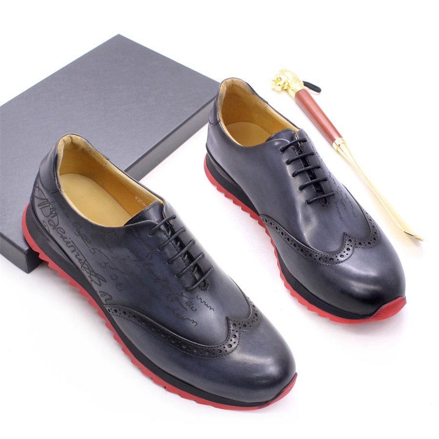 럭셔리 디자이너 남성 옥스포드 스니커즈 암소 정품 가죽 - Oxford Shoes Brogue 리뷰 및 가격