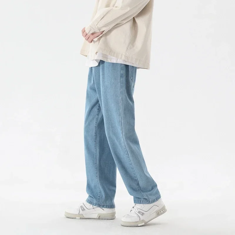 한국 패션 남성 헐렁한 청바지 클래식 올 매치 솔리드  - Men'S Fashion With Baggy Jeans 리뷰 및 가격