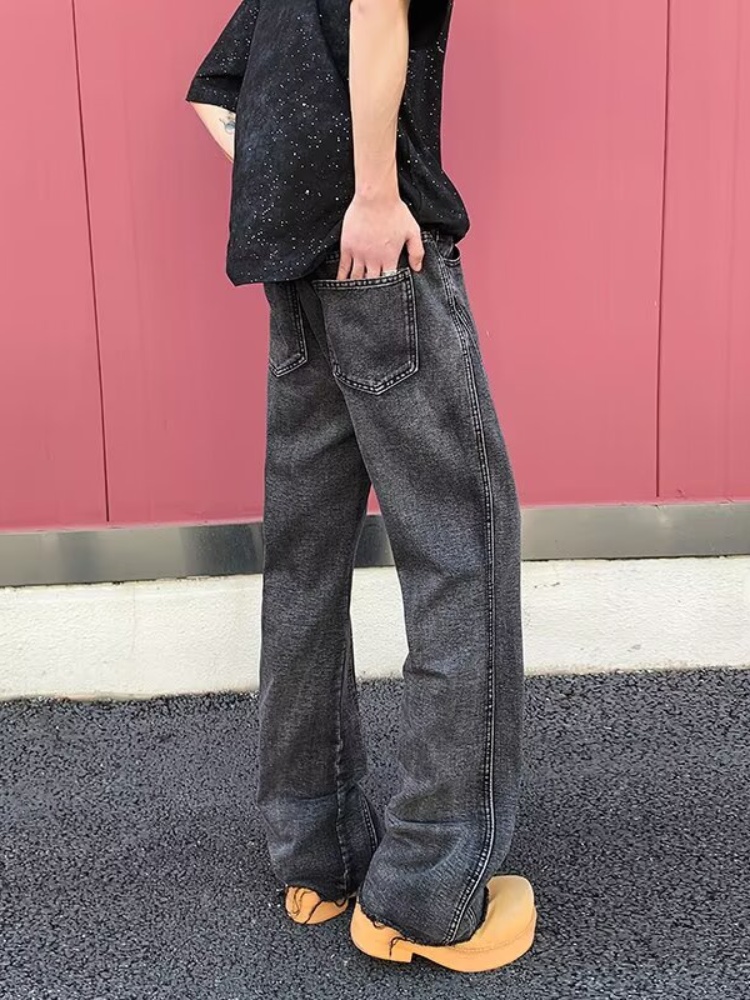 2026 Pantalon Y2K 패션 블랙 그레이 슬림 - Men'S Fashion Grey Jeans 리뷰 및 가격