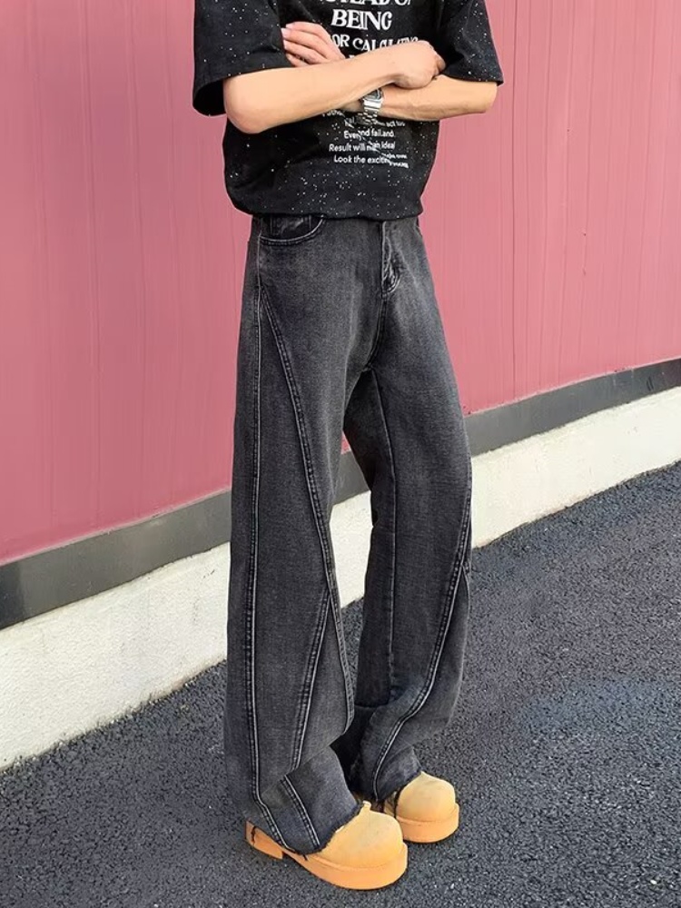 2026 Pantalon Y2K 패션 블랙 그레이 슬림 - Men'S Fashion Grey Jeans 리뷰 및 가격