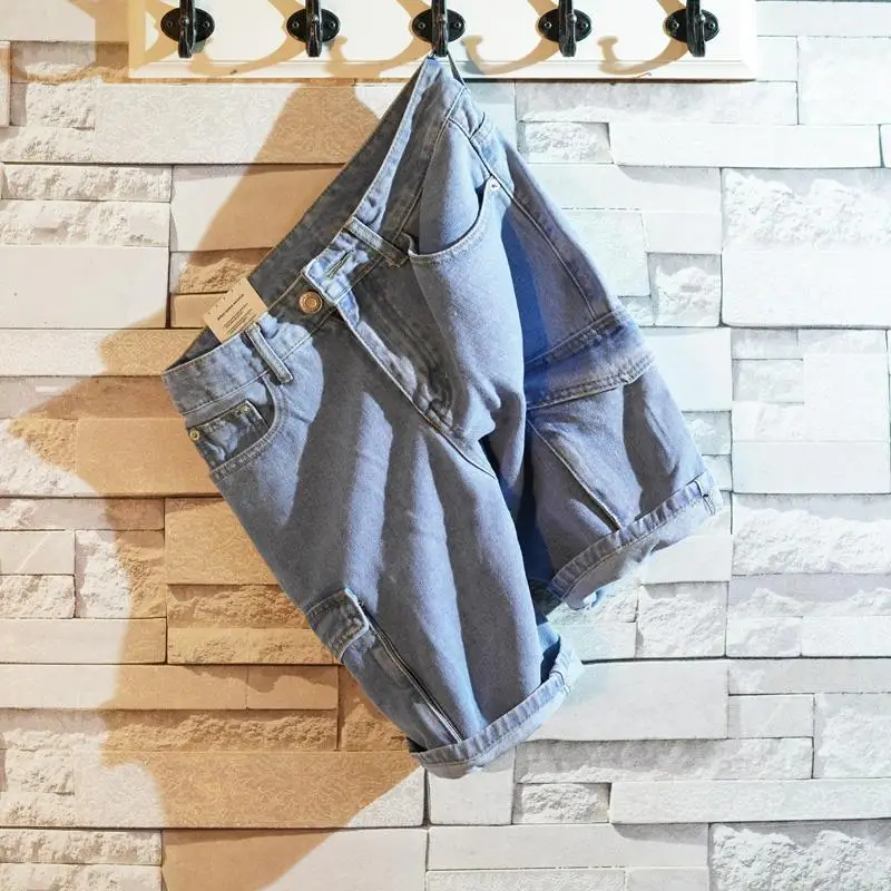 남성용 루즈핏 스트레이트 숏 데님 반바지, 포켓 배기  - Men'S Fashion Linen Pants 리뷰 및 가격