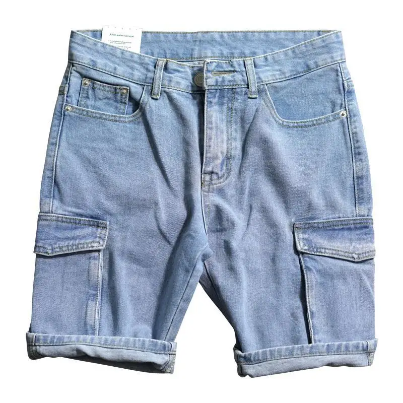 남성용 루즈핏 스트레이트 숏 데님 반바지, 포켓 배기  - Men'S Fashion Linen Pants 리뷰 및 가격