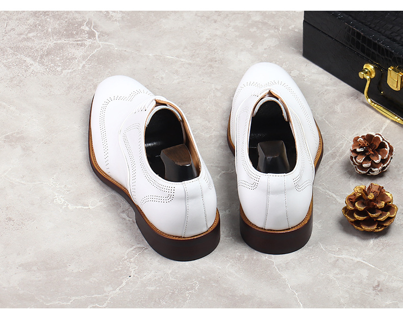 남성용 레이스업 캐주얼 슈즈, 심플한 내마모성, 천연  - Oxford Shoes Brogue 리뷰 및 가격