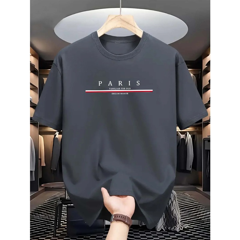 남성용 100% 순면 여름 캐주얼 루즈핏 패션 파리 레 - Paris Men'S Fashion 리뷰 및 가격