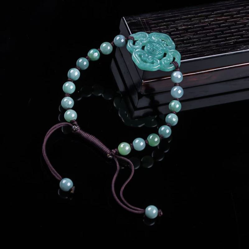 천연 비취 A급 팔찌 오리지널 디자인 세련된 블루 워터 - Men'S Fashion Jewelry 리뷰 및 가격