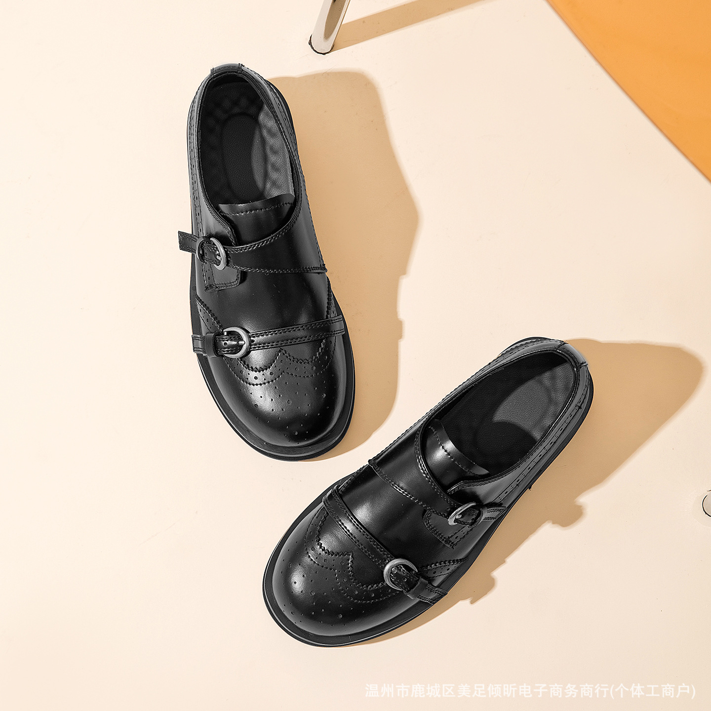 여성용 레트로 브로그 더블 스트랩 슈즈, 브라운 샤이니 - Oxford Shoes Brogue 리뷰 및 가격
