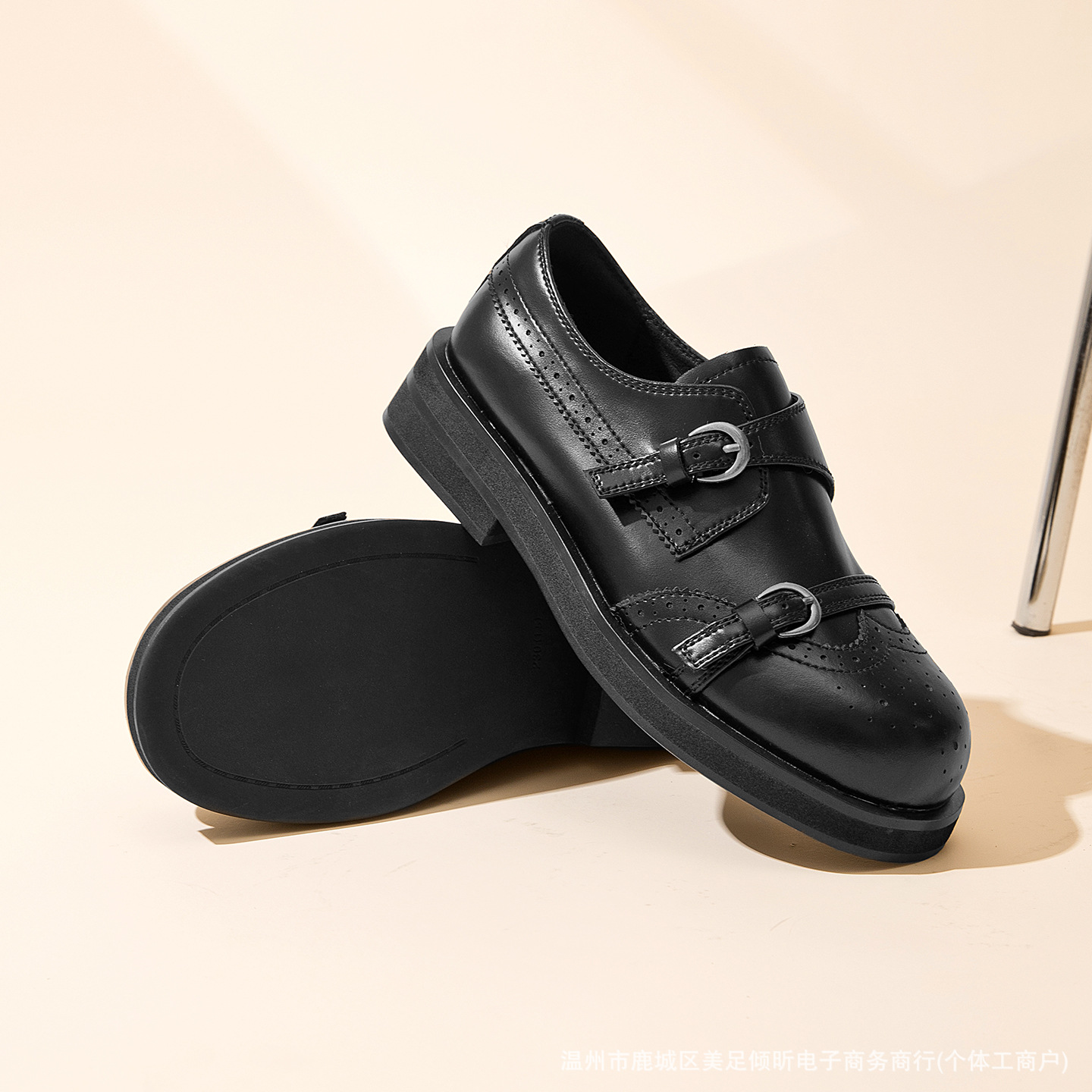 여성용 레트로 브로그 더블 스트랩 슈즈, 브라운 샤이니 - Oxford Shoes Brogue 리뷰 및 가격