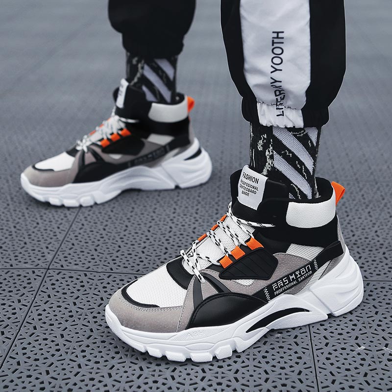 높은 최고 남성 스포츠 신발 통기성 메쉬 운동화 높은  - Men'S Fashion Grey Jeans 리뷰 및 가격