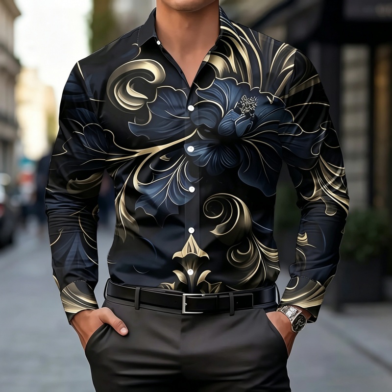 2026 신상 남성 셔츠 패션 프린트 셔츠 고급 레트로 - Mens Fashion Casual 2026 리뷰 및 가격