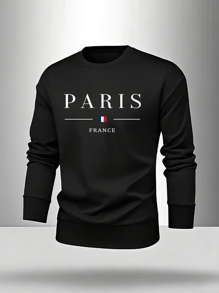 파리 프린트 남성 세트 풀오버 & 스웨트팬츠 가을 캐주 - Paris Men'S Fashion 리뷰 및 가격