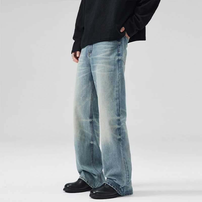 남성 가을 ​​빈티지 청바지 패션 스트레이트 헐렁한 성 - Men'S Fashion With Baggy Jeans 리뷰 및 가격