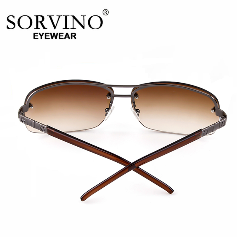 SORVINO 남성 폴리트 선글라스 하프 프레임 브라운 - Men'S Fashion Zara 리뷰 및 가격