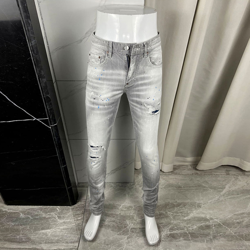 Y2K 디자이너 패션 새로운 남성용 청바지 워싱 레트로 - Men'S Fashion Grey Jeans 리뷰 및 가격