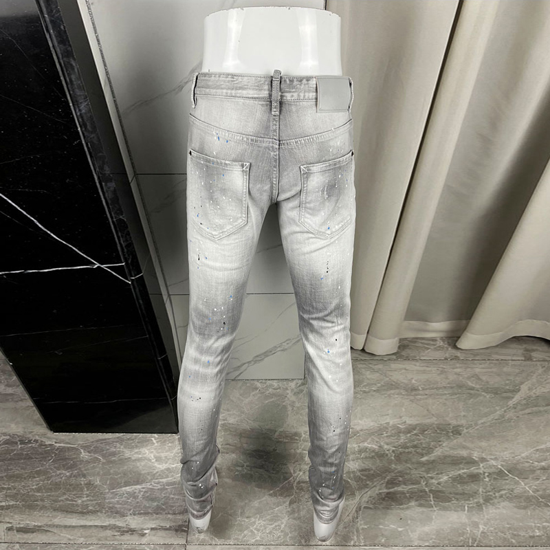 Y2K 디자이너 패션 새로운 남성용 청바지 워싱 레트로 - Men'S Fashion Grey Jeans 리뷰 및 가격