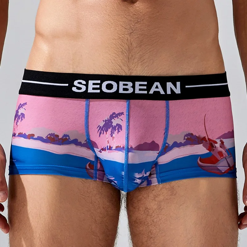 새로운 남성 복서 유행 브랜드 인쇄 청소년 속옷 패션  - Men'S Fashion Underwear Brands 리뷰 및 가격